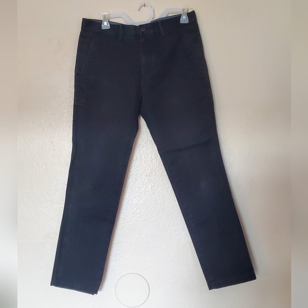 Gap Modern Khakis in Slim Fit Black Slacks